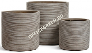 Кашпо TREEZ ERGO TreeLine Цилиндр Капучино
